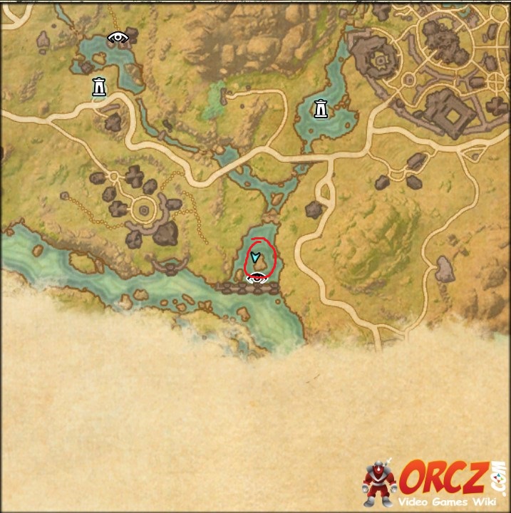 Treasure on Zone Map. 