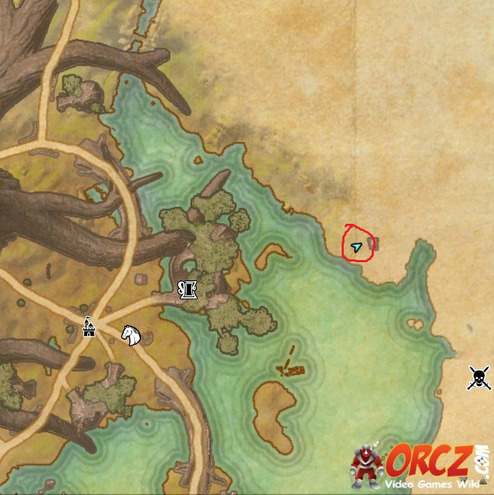 Treasure on Zone Map. 