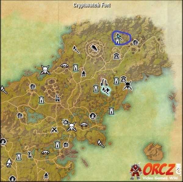 Eso Glenumbra Skyshard Map Cryptwatch Fort Orcz The Video