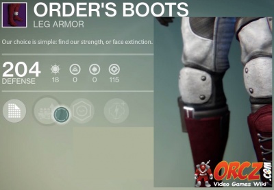 Order's Boots in Destiny.