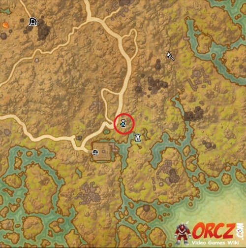 Map showing the location of the Helan Ancestral Tomb. (Zoomed)