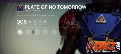 Plate of No Tomorrow in Destiny.