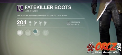 Fatekiller Boots in Destiny.
