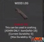Wood Log x2