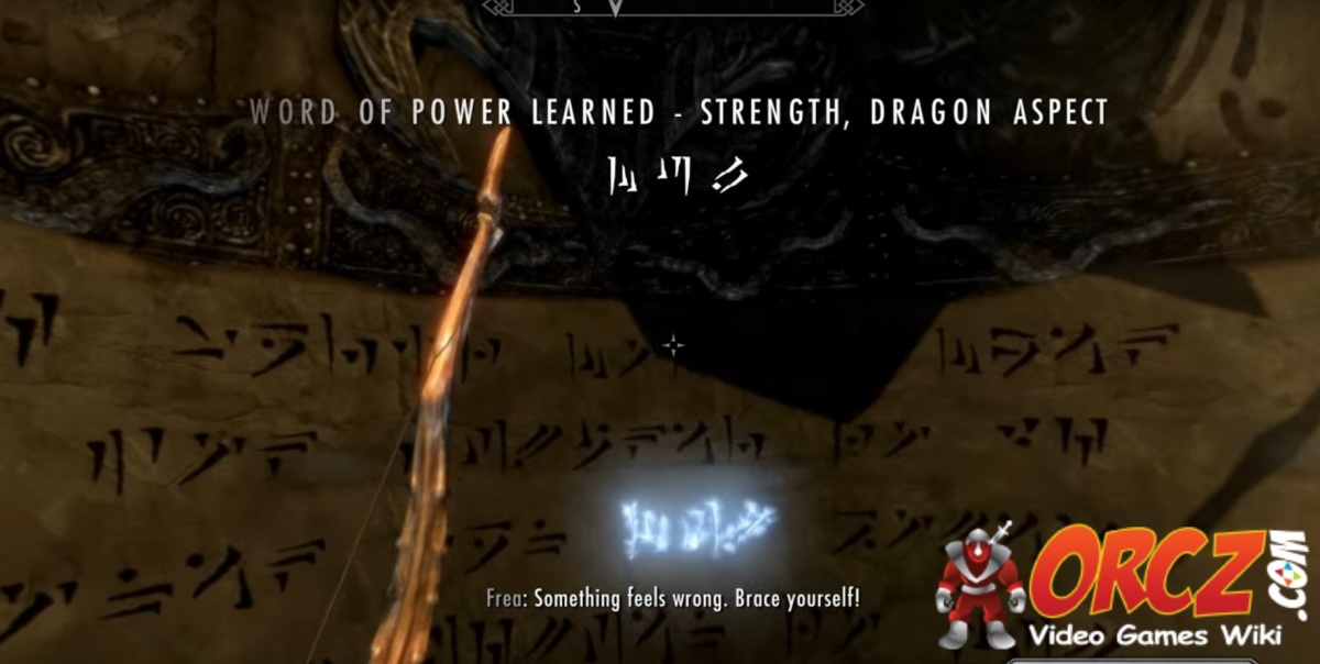 Word of power learned - strength, dragon aspect.