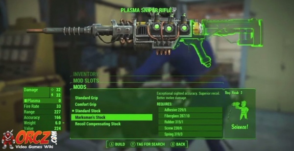 fallout 4: marksman's stock - orcz.com, the video games wiki