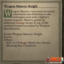 Weapon Mastery Knight