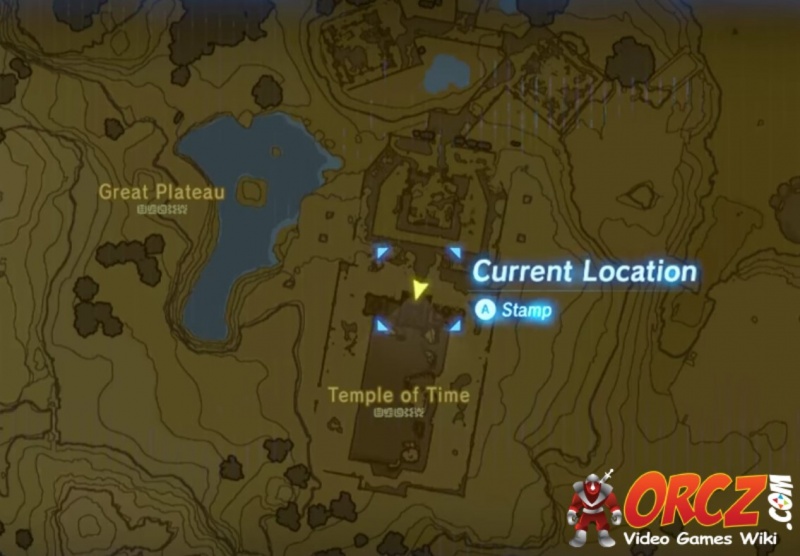 Breath Of The Wild Map Temple Of Time The Video Games Wiki