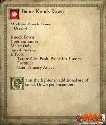 Bonus Knock Down