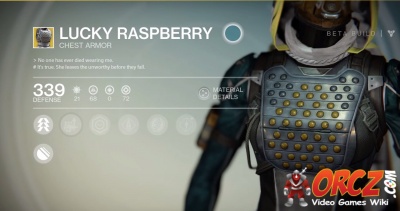 Lucky Raspberry in Destiny.
