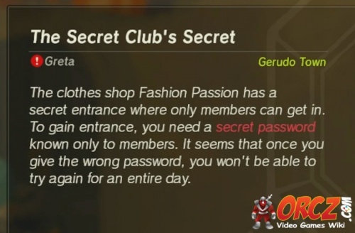 Breath of the Wild: The Secret Club's Secret - , The Video Games  Wiki