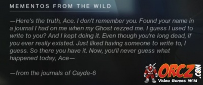 Letter Fragment in Destiny 2.