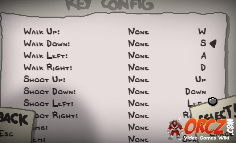 Binding of Isaac Rebirth: Keyboard Controls - Orcz.com, The Video Games