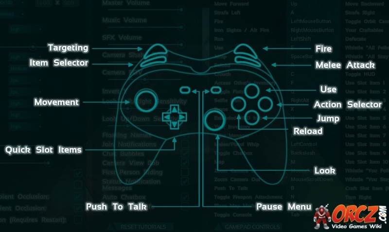 Ark Survival Evolved Gamepad Controls Orcz Com The Video Games Wiki